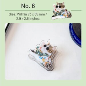 Adorable Cat Acrylic Clips adorable cat acrylic clips sku 6
