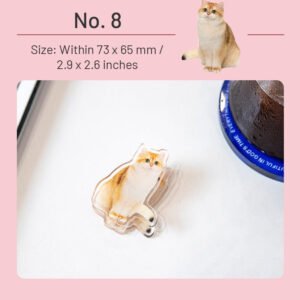 Adorable Cat Acrylic Clips adorable cat acrylic clips sku 8