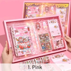 adorable girl s transparent gift box set sku 1