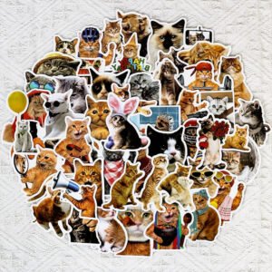 adorable pet collection realistic cat expression stickers c
