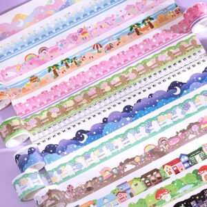 Cute Cartoon Landscaping Washi Tape advertising diary landscaping tape a