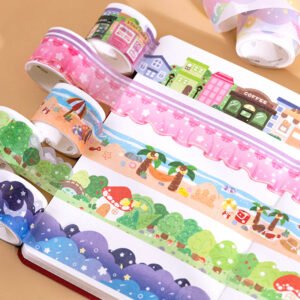 Cute Cartoon Landscaping Washi Tape advertising diary landscaping tape b