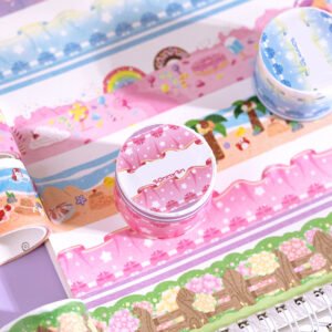 Cute Cartoon Landscaping Washi Tape advertising diary landscaping tape b1