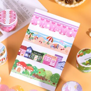 Cute Cartoon Landscaping Washi Tape advertising diary landscaping tape b4