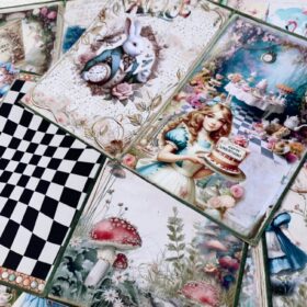 Alice in Wonderland Decorative Sticker Material Paper