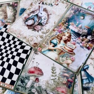 Alice in Wonderland Decorative Sticker Material Paper