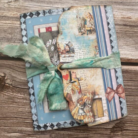 Alice in Wonderland Handmade Junk Journal Booklet Kit
