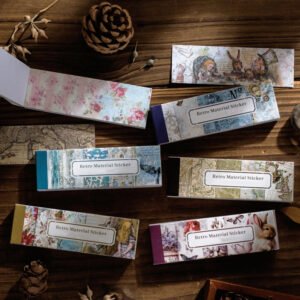 Alice in Wonderland Long Strip Sticker- Map Punk Ocean Flower