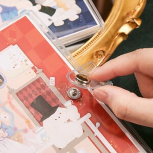 alice in wonderland square pvc journal notebook b6