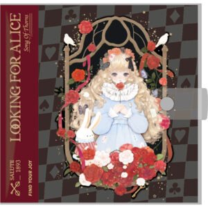alice in wonderland square pvc journal notebook b9