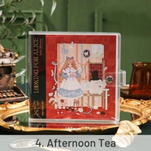 alice in wonderland square pvc journal notebook sku 4