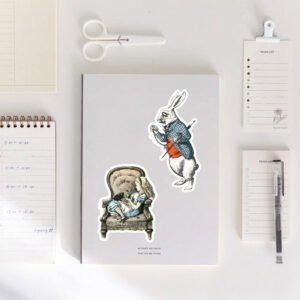 alice in wonderland themed decorative stickers b4