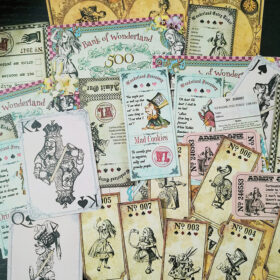Alice in Wonderland Vintage Sticker Pack