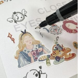 alice rabbit stickers 10