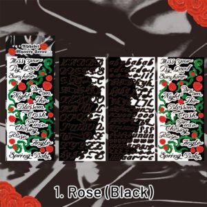 alphabet secret original english rose decorative sticker sku 1