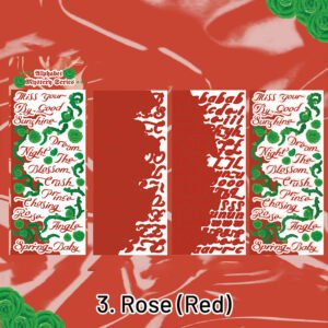 alphabet secret original english rose decorative sticker sku 3