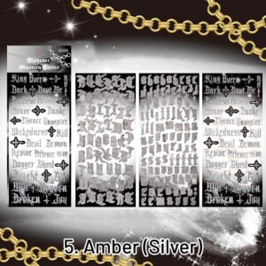 alphabet secret original english rose decorative sticker sku 4