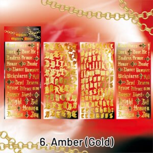 alphabet secret original english rose decorative sticker sku 6