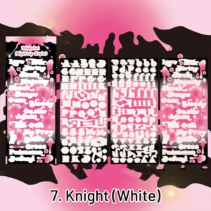 alphabet secret original english rose decorative sticker sku 7