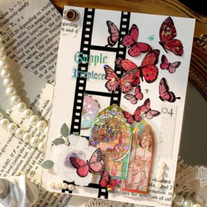 alphonse mucha art window shaped pet stickers b4
