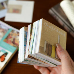 An Art Museum Artistic Vintage Scrapbook Paper Pad Back View -