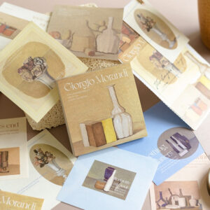 An Art Museum Artistic Vintage Scrapbook Paper Pad Usage View -