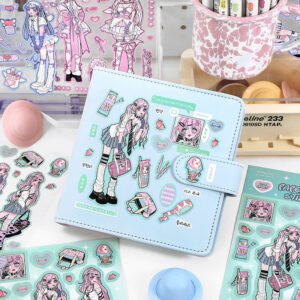 angel girl diy self adhesive decorative sticker b2