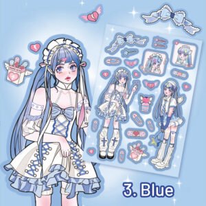 angel girl diy self adhesive decorative sticker sku 3