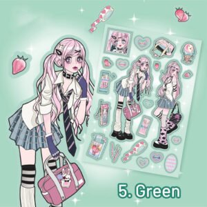 angel girl diy self adhesive decorative sticker sku 4