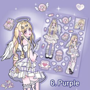 angel girl diy self adhesive decorative sticker sku 5