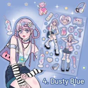 angel girl diy self adhesive decorative sticker sku 6