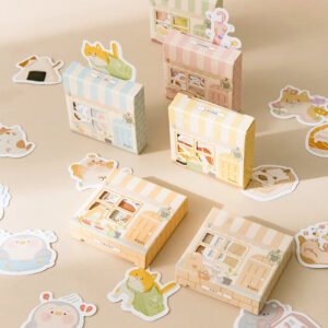 Animal Theme Stickers - Pig, Bird, Cat, Bear, Cat, Penguin