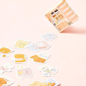 animal theme stickers pig bird cat bear cat penguin c