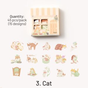 animal theme stickers pig bird cat bear cat penguin sku 3