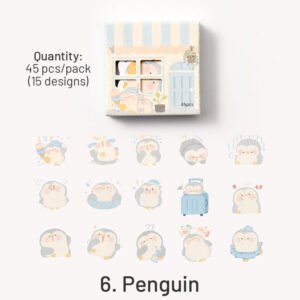 animal theme stickers pig bird cat bear cat penguin sku 6