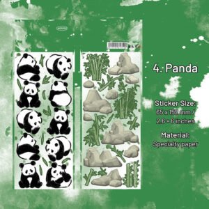 antique chinese style stickers phoenix cherry blossoms goldfish sku 4
