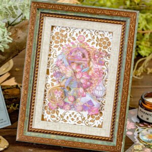 antique items and blooms bronzing pet sticker b2