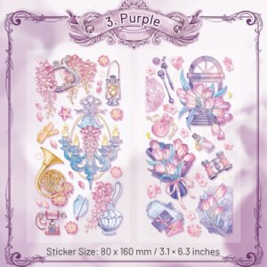antique items and blooms bronzing pet sticker sku 3