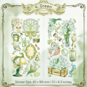 antique items and blooms bronzing pet sticker sku 4