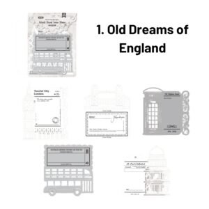 around the world series vintage hollow note cards13