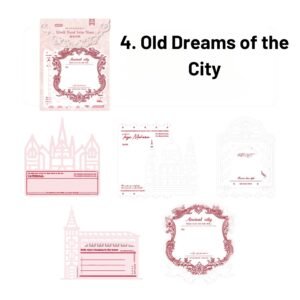 around the world series vintage hollow note cards16