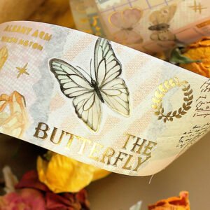 artistic childhood fruit bread hot stamping washi tape b5