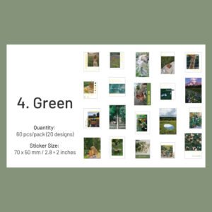 artistic landscape photo pet stickers sku 4