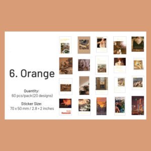artistic landscape photo pet stickers sku 6