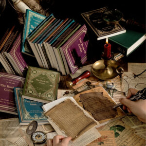 attic library series vintage trace book page decorative paper b2