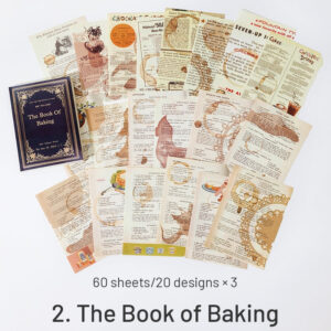 attic library series vintage trace book page decorative paper sku 2