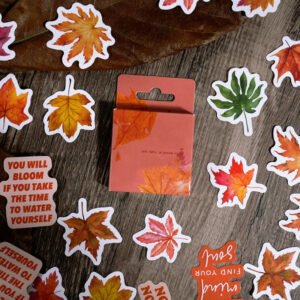 autumn leaf adhesive stickers a