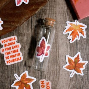 autumn leaf adhesive stickers b2