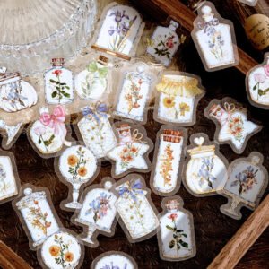 baroque frame hot stamping sticker lace rose butterfly rosebush bottled plant b f231234d 15e7 4e79 a441 5b2b781678d8