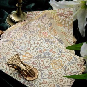 baroque style large floral background paper b